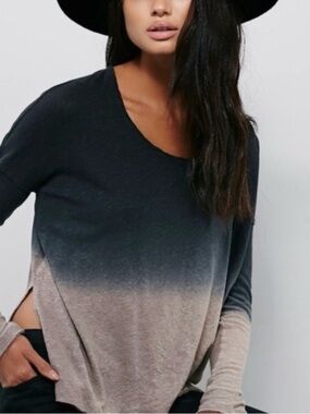 We the Free Starry Night Ombre Long-Sleeve Top, Size S (over sized)